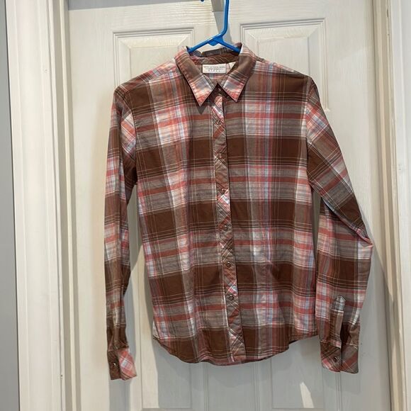 Wrangler pearl snap button down shirt SZ medium - Picture 1 of 5